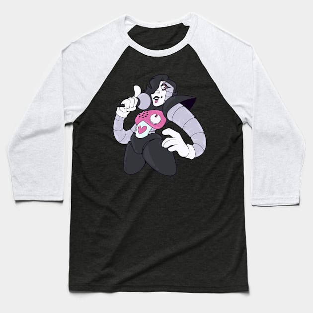 Mettaton Baseball T-Shirt by BonetrixARTS